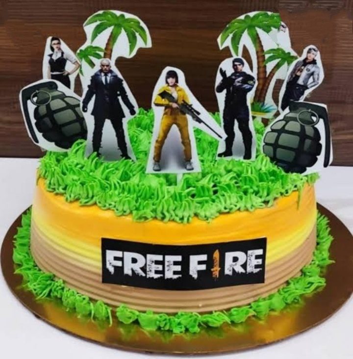 Free Fire Birthday Cake